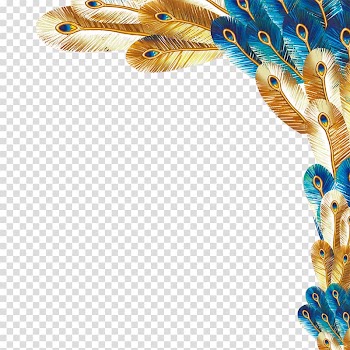 Peafowl United Kingdom Feather Paper Stationery, Peacock feather, beige and blue peacock feathers frame transparent background PNG clipart