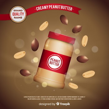 Peanut butter background