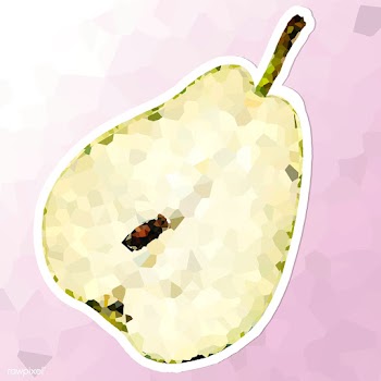 Pear crystallized style sticker illustration | Free  illustration - 2347547