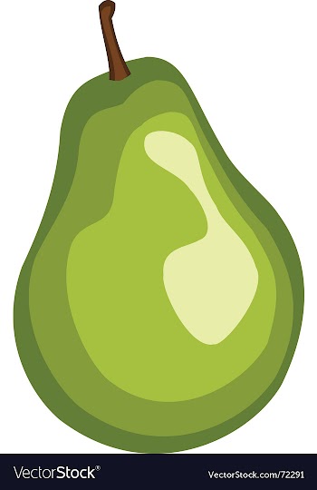 Pear vector image