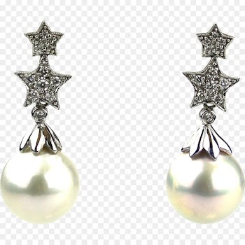 Pearl Earring Body Jewellery Diamond -  