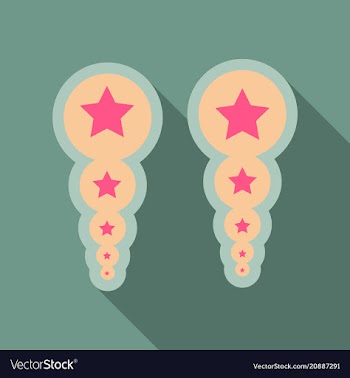 Pearl earrings icon outline of pearl earrings vector image