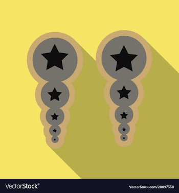 Pearl earrings icon outline of pearl earrings vector image