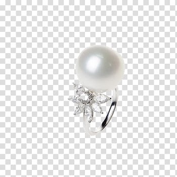 Pearl Google Computer file, Hera Zhen Tibetan white pearl ring transparent background PNG clipart