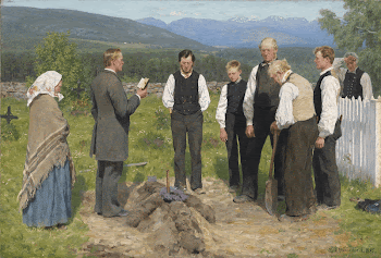 Peasant Burial, oil painting by Norwegian | Free Photo - rawpixel