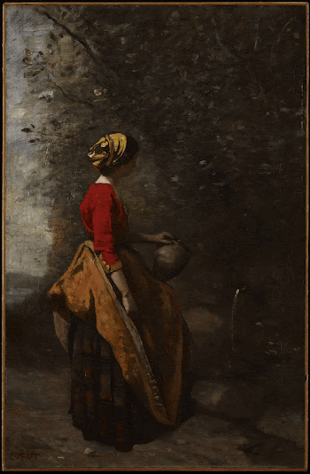 Peasant Girl at the Spring. | Free Photo - rawpixel