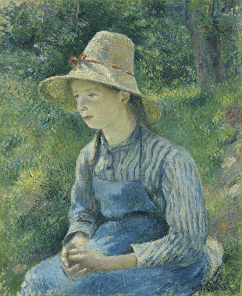 Peasant Girl with a Straw | Free Photo - rawpixel