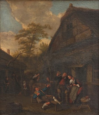 Peasants outside an inn | Free Photo - rawpixel