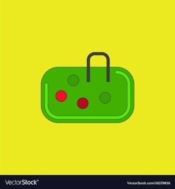 Pebble bag vector image