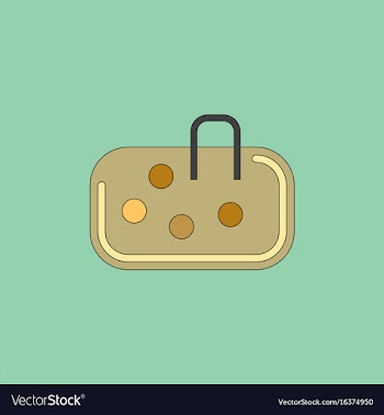 Pebble bag vector image