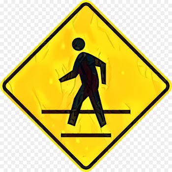 Pedestrian Crossing, Pedestrian, Traffic Sign, Sign, Signage PNG