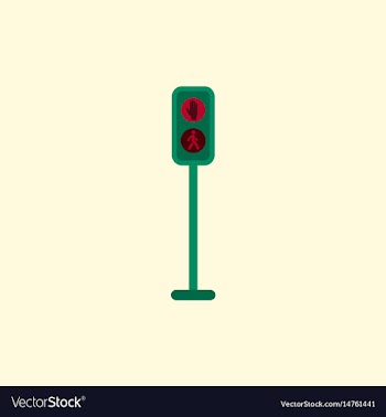 Pedestrian traffic lights vector image