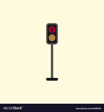 Pedestrian traffic lights vector image