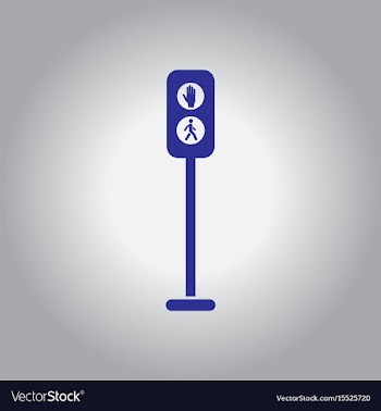 Pedestrian traffic lights vector image