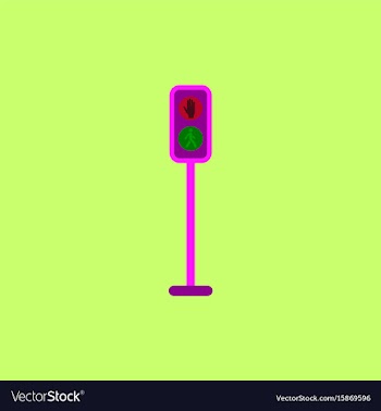 Pedestrian traffic lights vector image