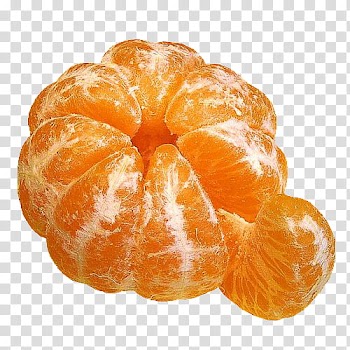 Peeled orange fruit transparent background PNG clipart