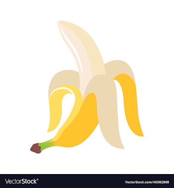 peeled ripe banana fruit