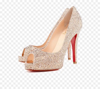 Peep-toe shoe Rhinestone Court shoe High-heeled footwear - French fish head high heels 