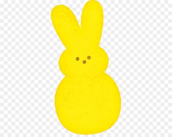 Peeps Cotton candy Clip art - yellow bunny 