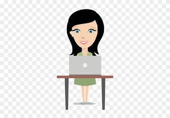 Peer Tutoring Icon Girl With Laptop - Girl Using Laptop Icon