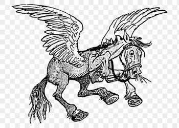 Pegasus cartoon png sticker, mythical | Free PNG - rawpixel