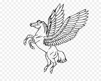 Pegasus Coloring book Flying horses Unicorn - pegasus 