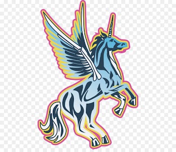 Pegasus Euclidean vector Illustration - Hand colored artwork Pegasus totem 