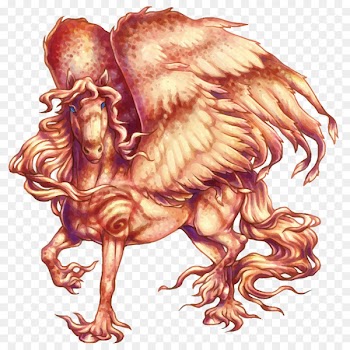 Pegasus Flame Illustration - Fire Pegasus 