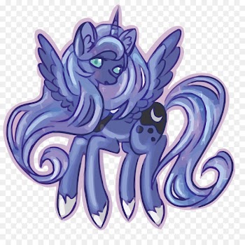 Pegasus Illustration - Vector Purple Pegasus 