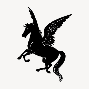Pegasus mythical animal clipart, vintage | Free Vector - rawpixel