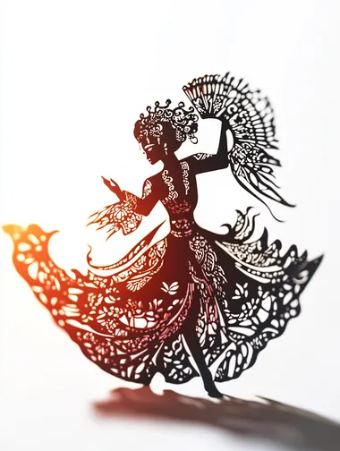 Peking Opera Shadow Play Silhouette Peking Opera Shadow Play Silhouette