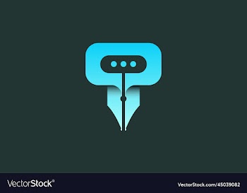 pen chat and letter o t logo