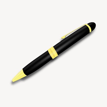 Pen collage element illustration vector. | Free Vector - rawpixel