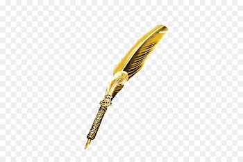 Pen Quill Download - Golden feather pen 