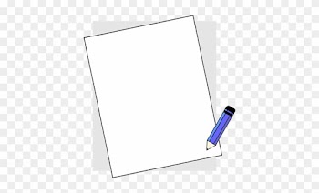 Pencil - And - Paper - Clipart - Paper And Pen Border