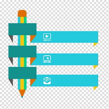 Pencil behind green ribbon , Graphic design Pencil Creativity, Creative pencil border material transparent background PNG clipart
