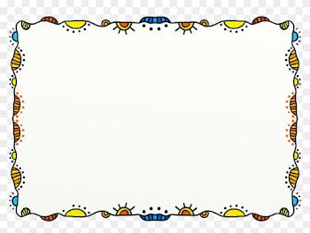 Pencil Border Cliparts - Border Foto Lucu Png