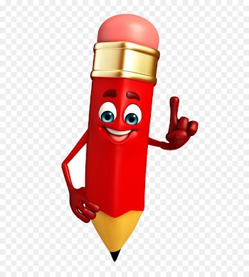 Pencil Cartoon - red,pencil 
