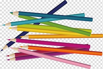 Pencil Icon, A variety of colored pencils transparent background PNG clipart