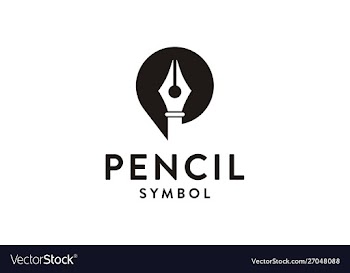 Pencil symbol logo design vector image