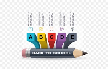Pencils and other elements infographic vector material 