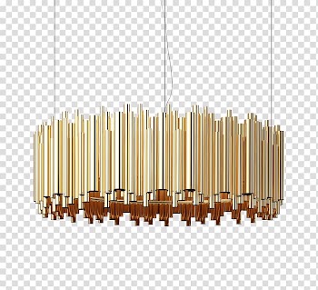 Pendant light Light fixture Chandelier, Brass transparent background PNG clipart