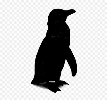 Penguin Beak Fauna Silhouette Black M -  