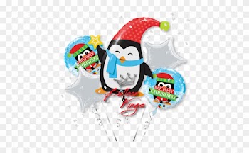 Penguin Bouquet - Merry Christmas Penguin Balloon Delivery