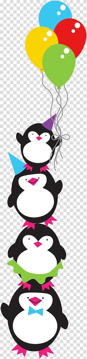 Penguin Circus Birthday , Penguin transparent background PNG clipart