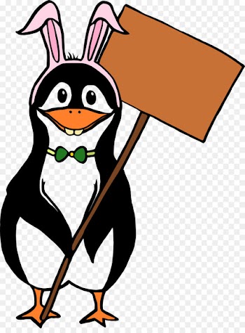 Penguin Easter Bunny Vector graphics Humour Rabbit - penguin 
