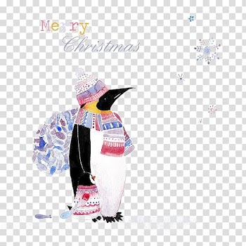 Penguin Fishing King penguin 15 Cards Antarctica, Watercolor Penguin transparent background PNG clipart