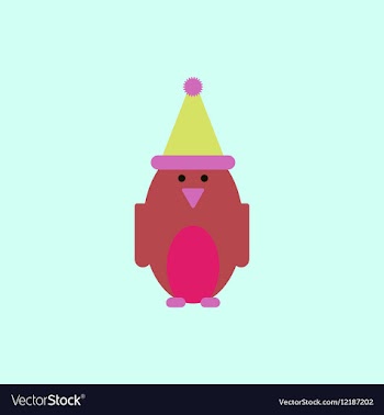 Penguin Penguin in winter hat vector image