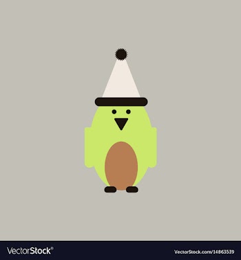 Penguin penguin in winter hat vector image
