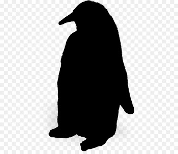 Penguin Silhouette Beak Black M -  